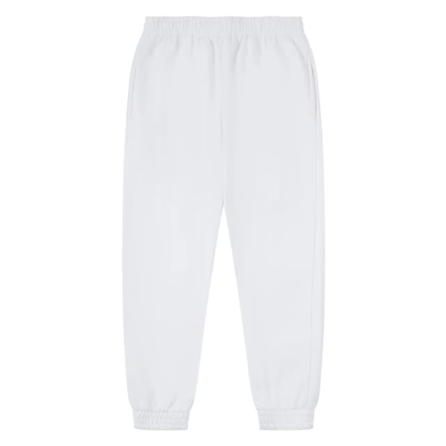 Casual Classics Mens Premium Combed Cotton Jogging Bottoms in White Size: XS White Male XS