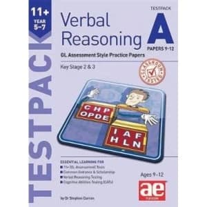 11+ Verbal Reasoning Year 5-7 GL and Other Styles Testpack A Papers 9-12 GL Assessment Style Practice Papers Mixed...