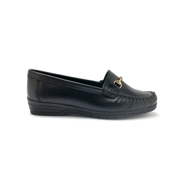 Pediconfort Wide fit womens loafers with stirrups Pediconfort Noir Female 37