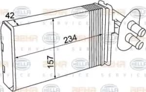 Behr Heat Exchanger 8FH351308-741 70818685 Genuine replacement Car part