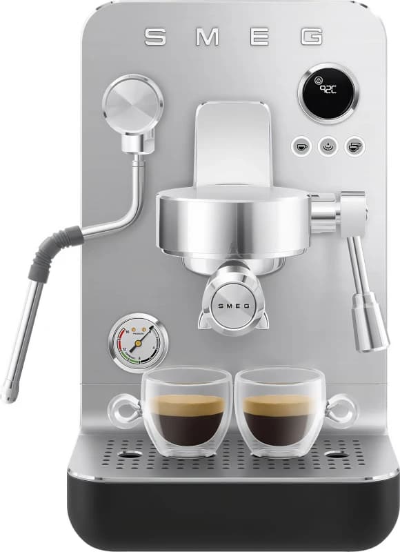 Smeg Mini Pro Espresso Coffee Machine - Matte Black - EMC02BLMUK