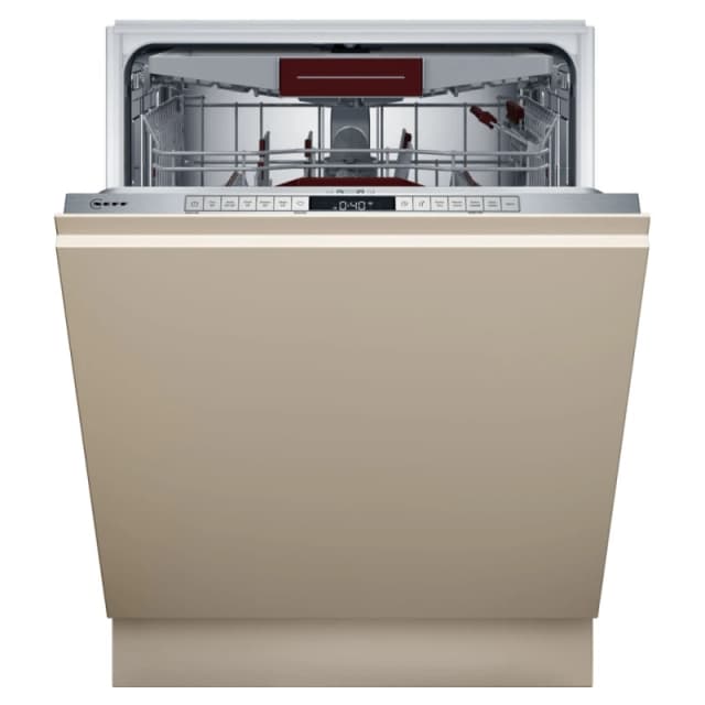 NEFF N50 S195HCX02G Fully Integrated Full Size Dishwasher - Stainless Steel Control Panel with Sliding Door Hinge Kit - D Rated