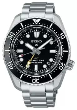 Seiko SPB383J1 Prospex aDark Depthsa GMT Stainless Steel Watch
