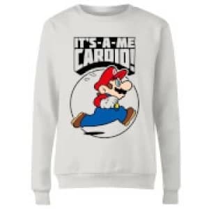Nintendo Super Mario Cardio Womens Sweatshirt - White - L