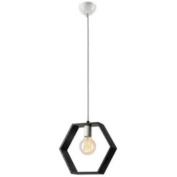 Lamkur Lighting - Wire Frame Pendant Ceiling Light Wenge, 1x E27