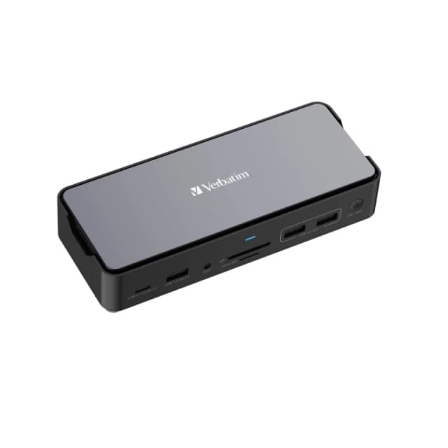 Verbatim CDS-15SSD USB-C Pro 15 Port with SSD Included Docking Station 32174 Grey
