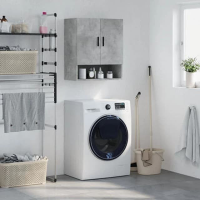 Vidaxl Wall Cabinet Concrete Grey 60X31X70 Cm Engineered Wood