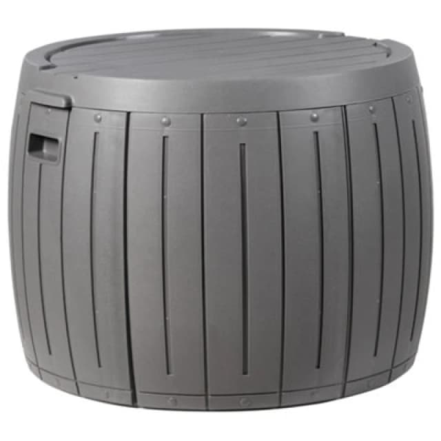 Beliani Storage Box Prinos 56cm 56cm Grey