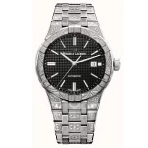 Maurice Lacroix Aikon Urban Tribe Automatic Black Dial Stainless Steel Bracelet Limited Edition Mens Watch AI6008-SS009-330-1