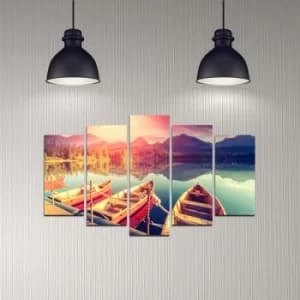 5DMDF-31 Multicolor Decorative MDF Painting (5 Pieces)