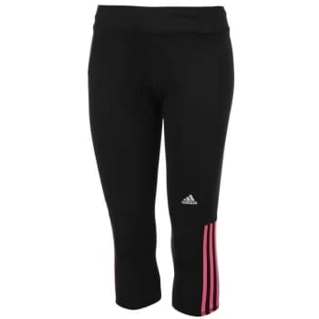 adidas Questar Three Quarter Ladies Running Tights - Black/Pink