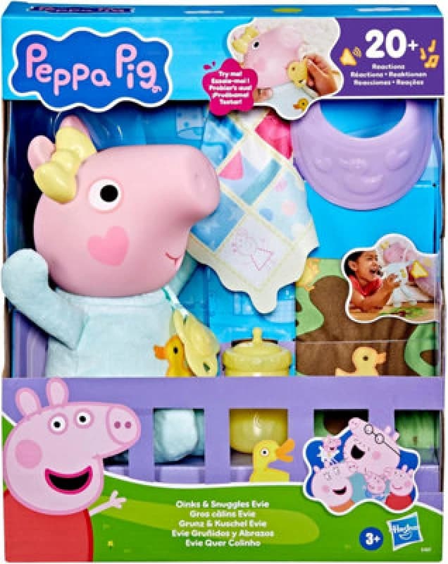 Peppa Pig Oinks and Snuggles Evie Interactive Baby Doll 28 cm