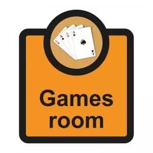 Assisted Living Sign Games Room - SA FMX 266 x 310mm