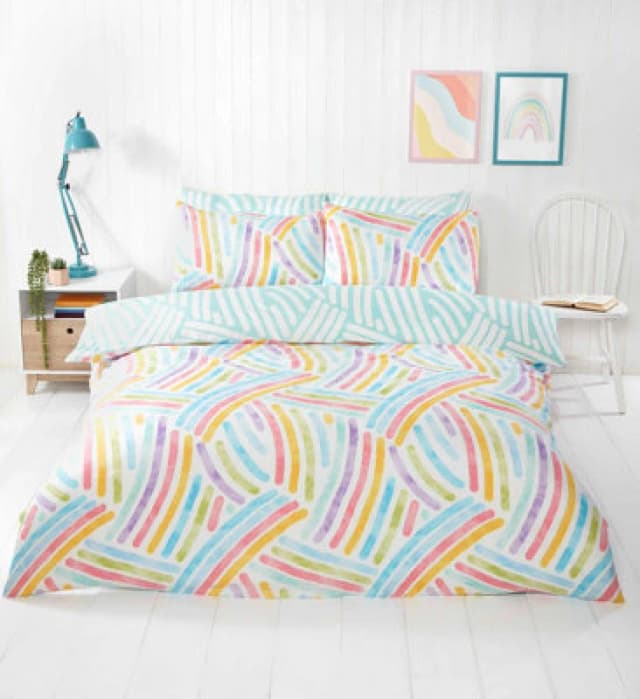 Rapport Home Art Microfibre Duvet Set Double Multi