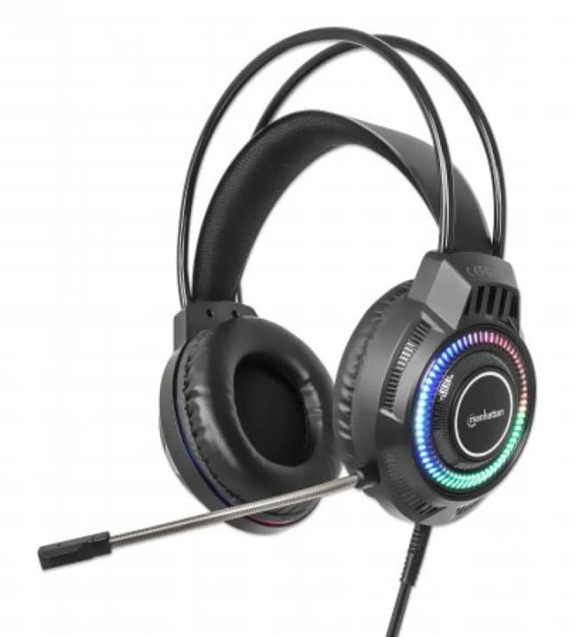 IC Intracom RGB LED Over-Ear USB Gaming-Headset Kabelgebunden -...