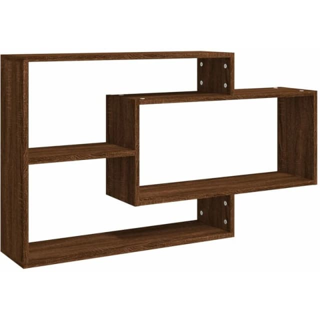 Vidaxl Wall Shelf Brown Oak 104X20X58.5cm Engineered Wood, Brown 815290