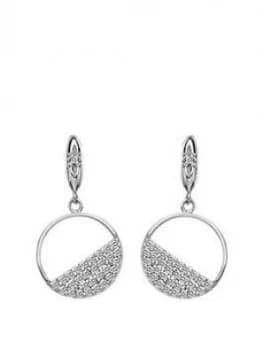 Hot Diamonds Horizon White Topaz Circle Earrings
