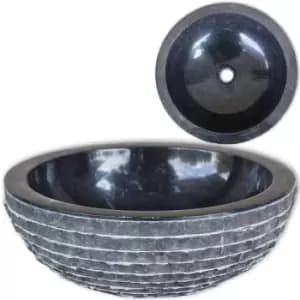 VidaXL Marble Basin - Black