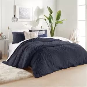 Peri Home Chenille Medallion Duvet Cover - Blue