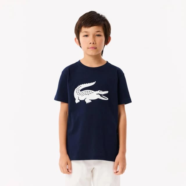 Lacoste Large Logo T Shirt - Blue Blue 7 - 8 Years