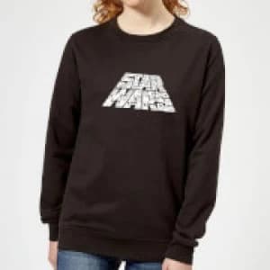 Star Wars The Rise Of Skywalker Trooper Filled Logo Womens Sweatshirt - Black