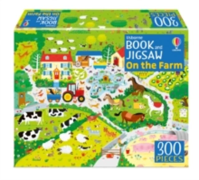 Usborne Book and Jigsaw On the Farm Paperback / softback