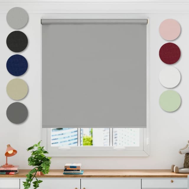 Emma Barclay Blackout Roller Blind Thermal Grey unisex 120cm