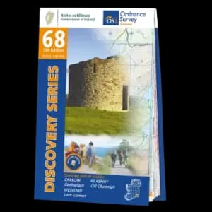 Map of County Carlow, Kilkenny and Wexford: OSI Discovery 68