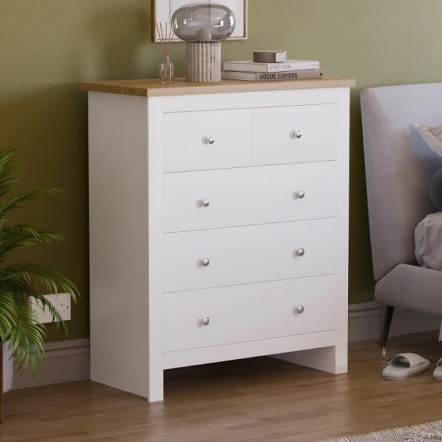 Lassic Vida Designs Arlington 3+2 Drawer Chest White unisex One Size