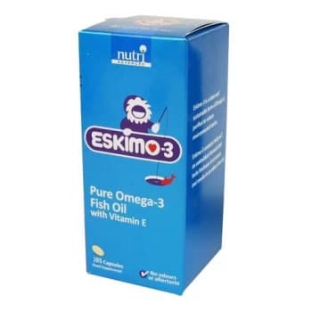 Eskimo 3 Pure Omega - 3 Fish Oil With Vitamin E 105 Capsules