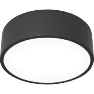 Sensio Zala Round Bathroom IP44 Ceiling Light Black