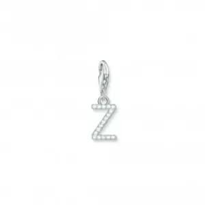 Charmista White Zirconia Letter Z Charm Pendant 1963-051-14