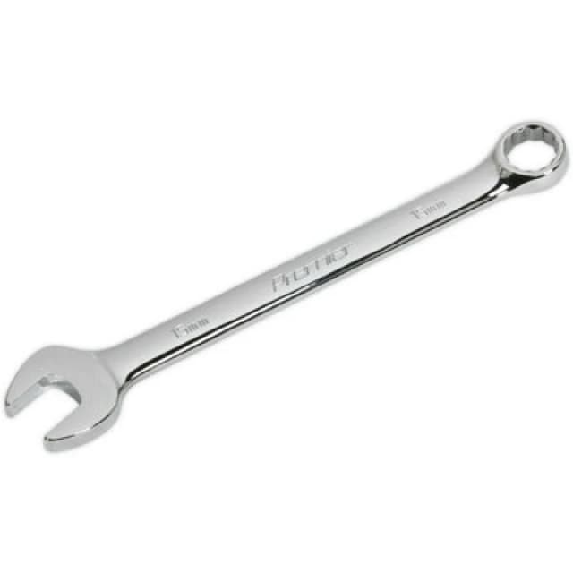 Loops 15mm Steel Combination Spanner - Long Slim Design Combo Wrench - Chrome Vanadium Metallics