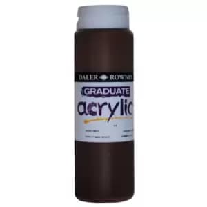 Daler Rowney 123500225 Graduate Acrylic Paint 500ml Burnt Umber