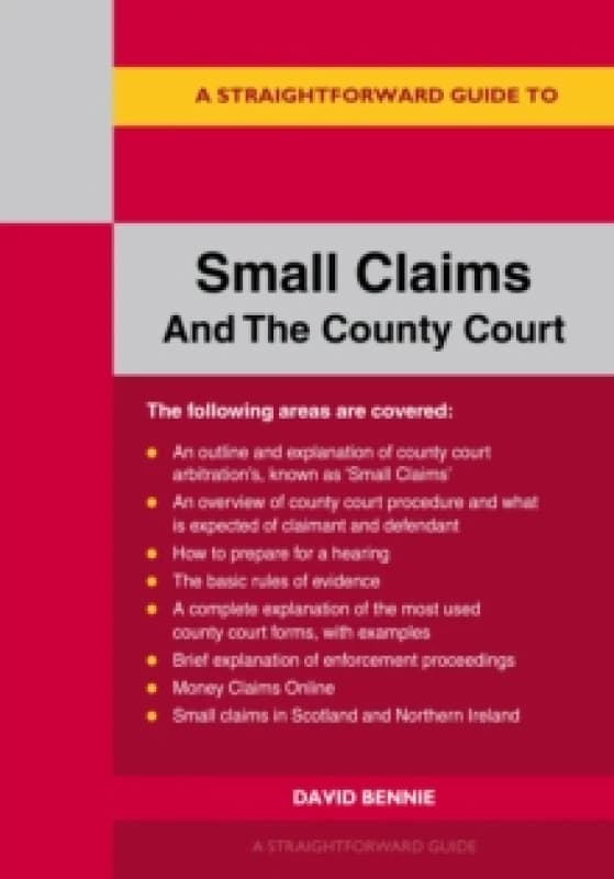 A Straightforward Guide to Small Claims and the County Court Paperback / softback