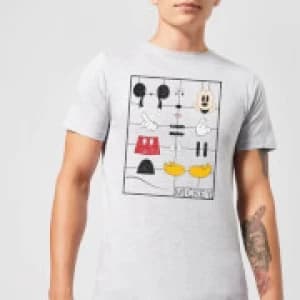 Disney Mickey Mouse Construction Kit T-Shirt - Grey - 3XL
