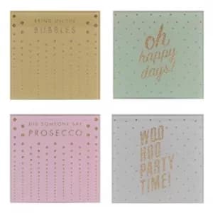 By Appointment Set of 4 Glass Coasters