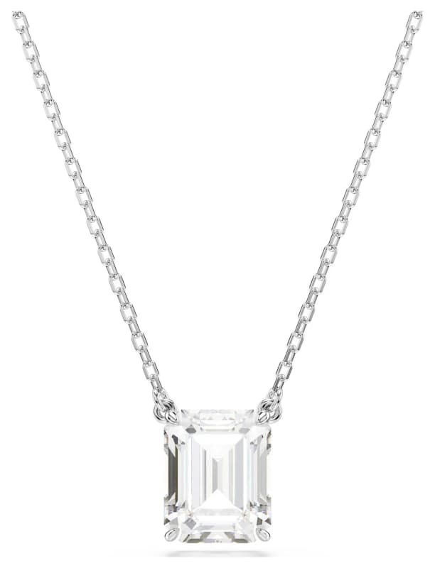 Swarovski 5693405 Stilla Pendant Necklace White Octagon Jewellery
