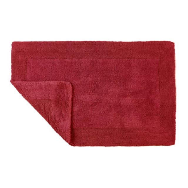 Allure Bath Fashions Elegance Reversible Heavyweight Bath Mat - Cranberry