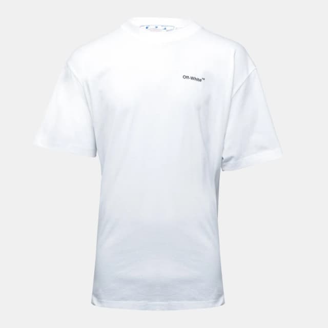 Off White Mens Arr Over Short Sleeve T-Shirt White Black male 2X Small