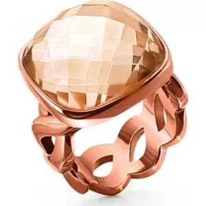 Ladies Folli Follie PVD rose plating Apeiron Ring Size L.5