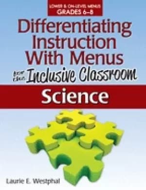 differentiating instruction with menus for the inclusive classroom science
