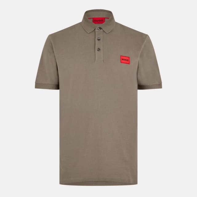 Hugo Mens Short Sleeve Polo Shirt Med Grey 032 male S