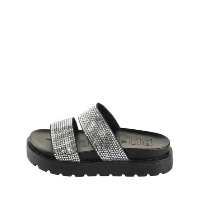 Buffalo Womens sandals Buffalo Raya Tss Spark - Vegan Textile Noir Female 37