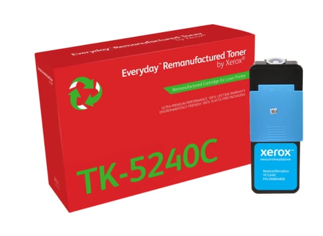 Xerox Everyday Cyan Remanufactured Toner by Xerox compatible with Kyocera TK-5240C, Standard capacity 006R04808