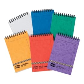 Original Europa Wirebound Elasticated Ruled Notepad 202 x 127mm