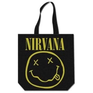 Nirvana - Smiley Cotton Tote Bag