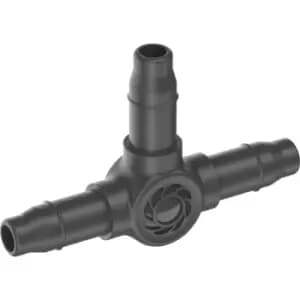 Gardena MICRO DRIP T Joint Pipe Connector (New) 3/16" / 4.6mm Pack of 10