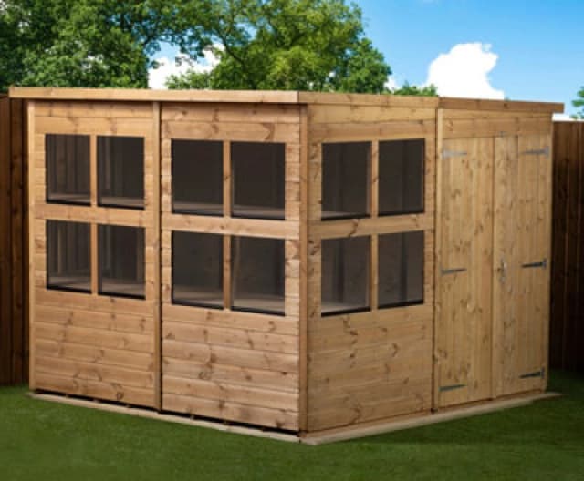 Empire Sheds Empire Pent Potting Shed 8X8 Double Door