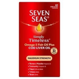 Seven Seas Maximum Strength Cod Liver Oil Capsules 60